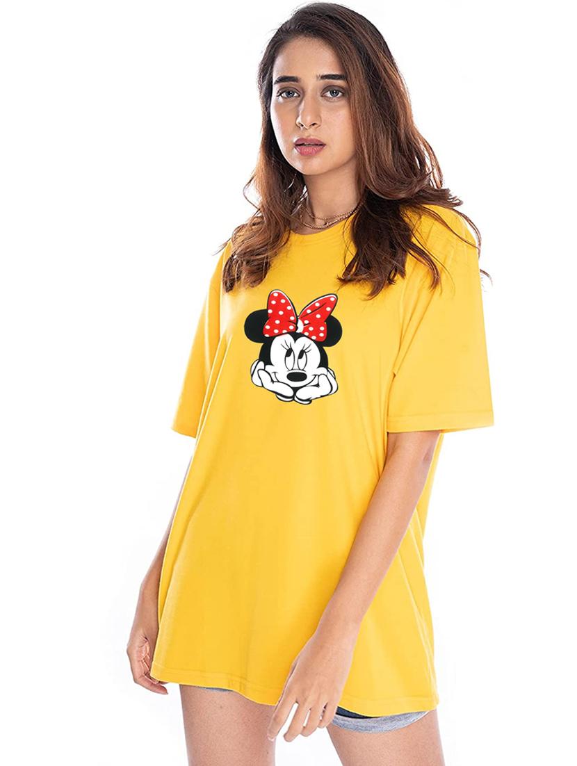 yellow cotton regular tshirt - 19985033 - Zoom Image - 0