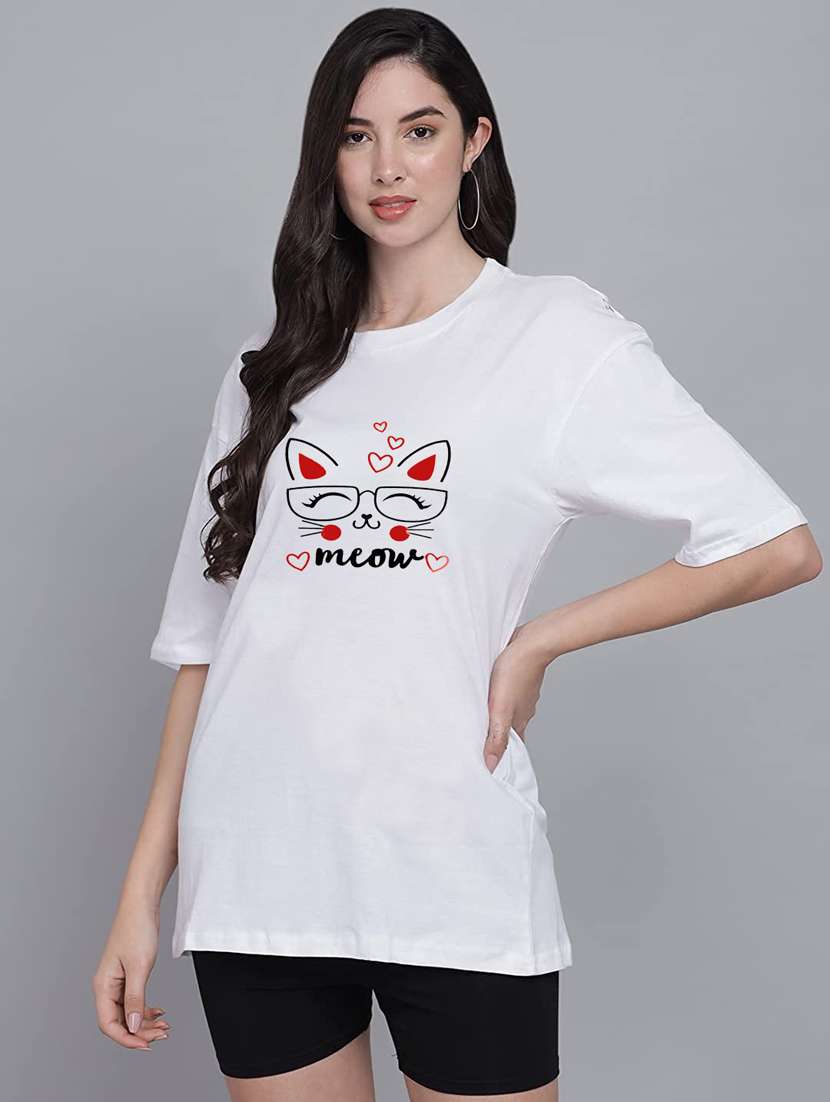 white cotton regular tshirt - 19985050 - Zoom Image - 0