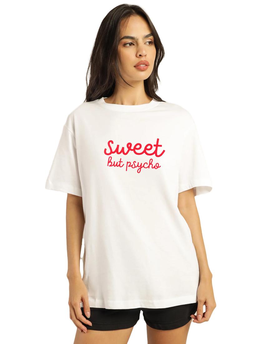 white cotton regular tshirt - 19985052 -  Zoom Image - 0