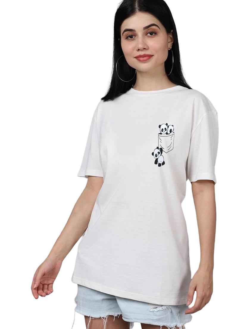 white cotton regular tshirt - 19985062 - Zoom Image - 0