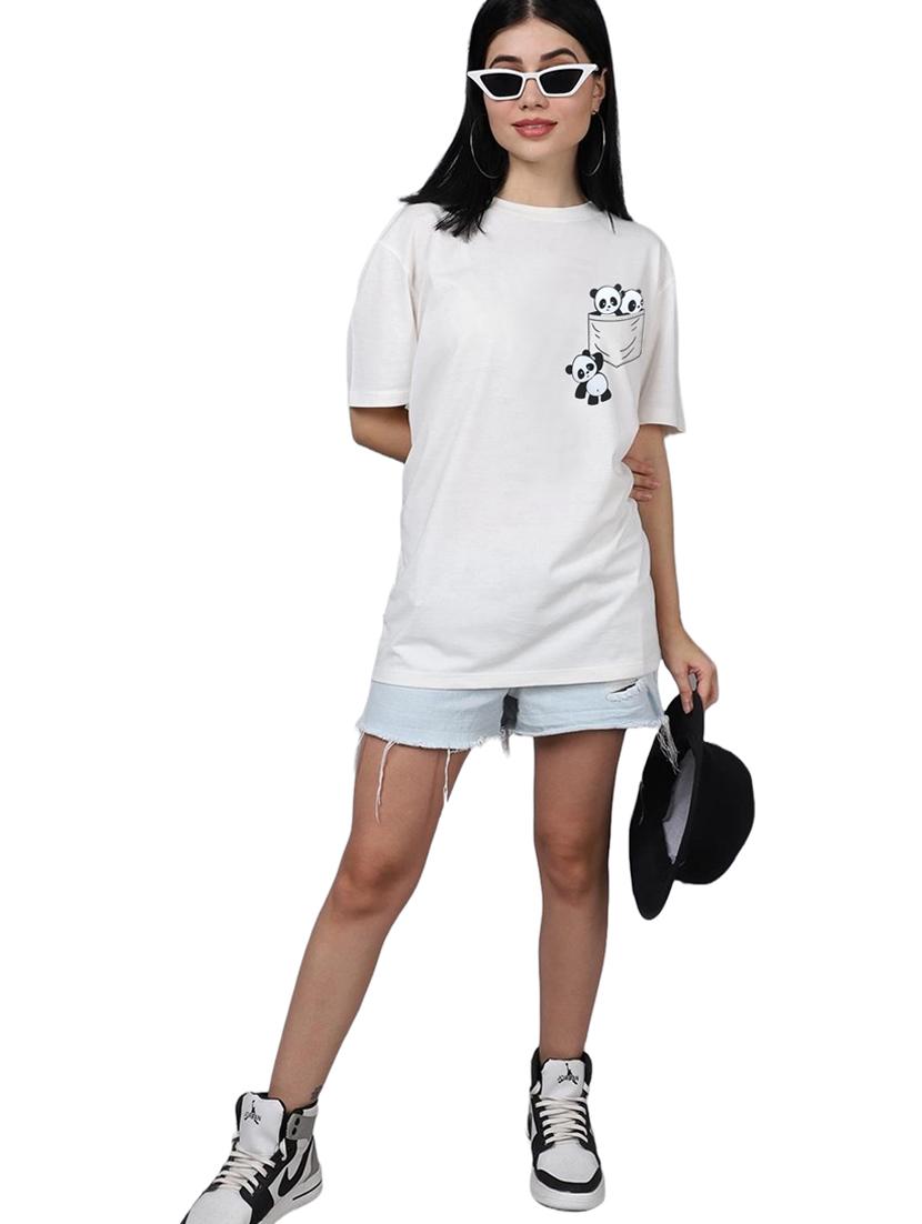 white cotton regular tshirt - 19985062 - Standard Image - 3