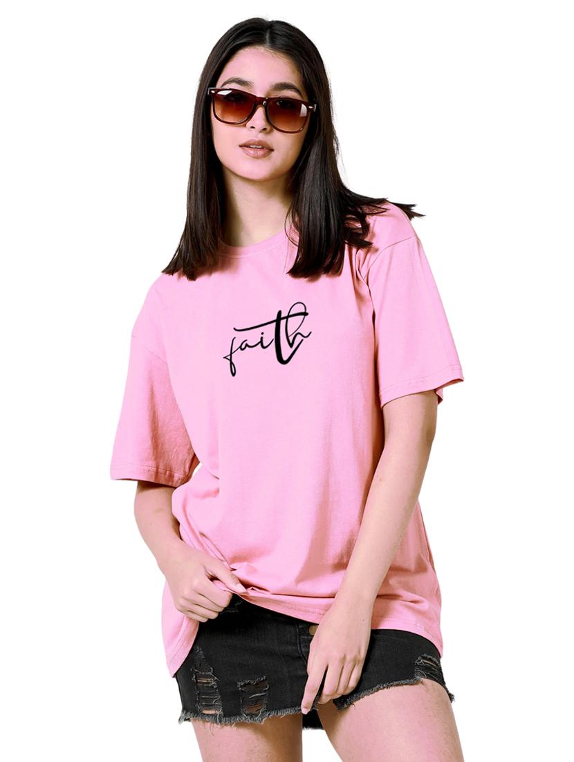 pink cotton regular tshirt - 19985072 - Zoom Image - 0