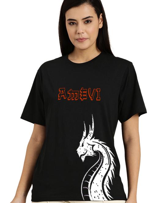black cotton regular tshirt - 19985108 - Standard Image - 0