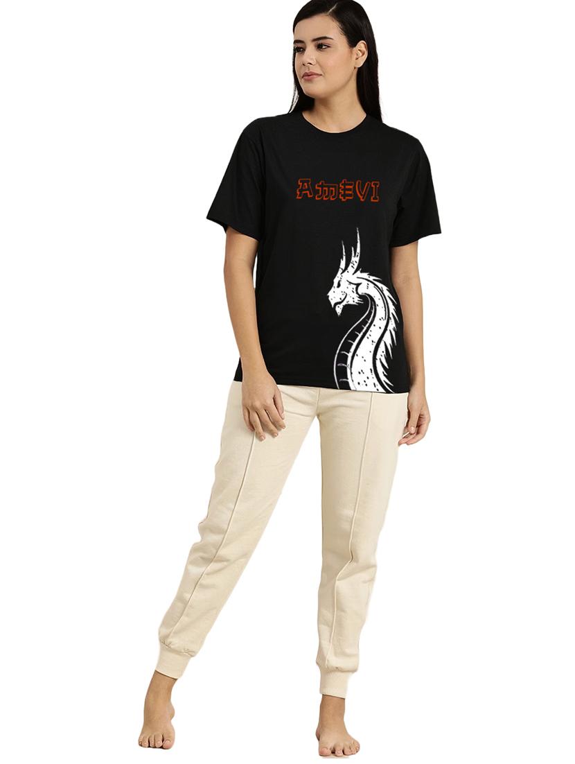 black cotton regular tshirt - 19985108 - Standard Image - 3