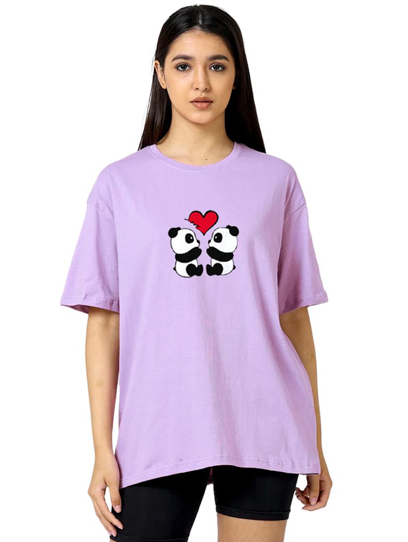 purple cotton regular tshirt - 19985112 - Zoom Image - 0