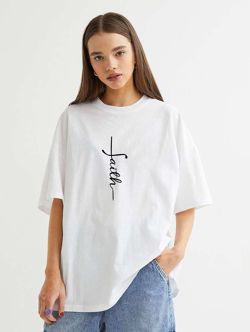 white cotton regular tshirt - 19985123 - Zoom Image - 0