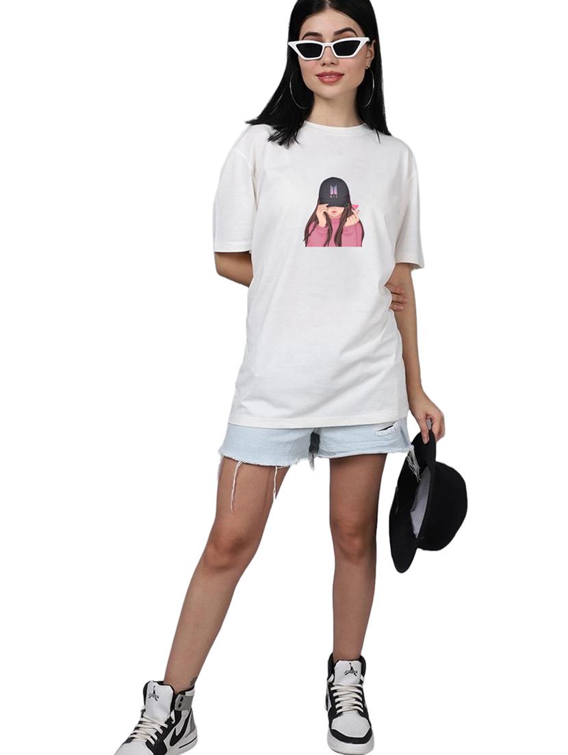white cotton regular tshirt - 19985132 - Standard Image - 3