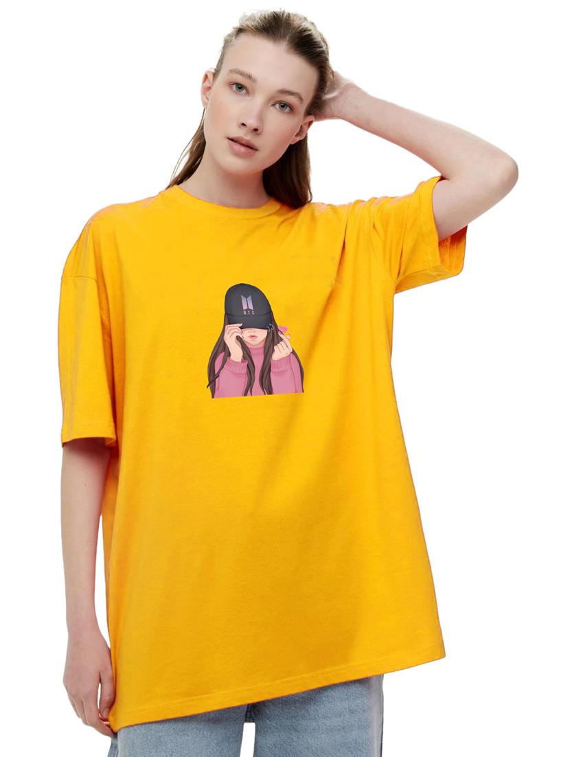 yellow cotton regular tshirt - 19985134 - Zoom Image - 0