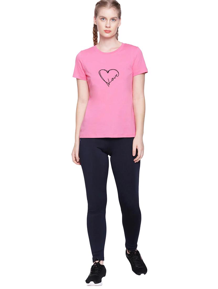 pink cotton regular tshirt - 19985146 - Standard Image - 3