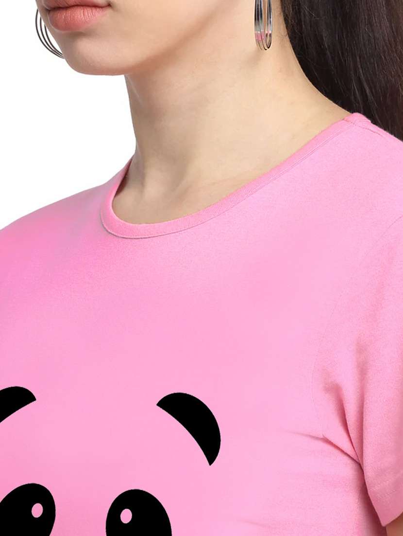 pink cotton regular tshirt - 19985154 -  Standard Image - 3