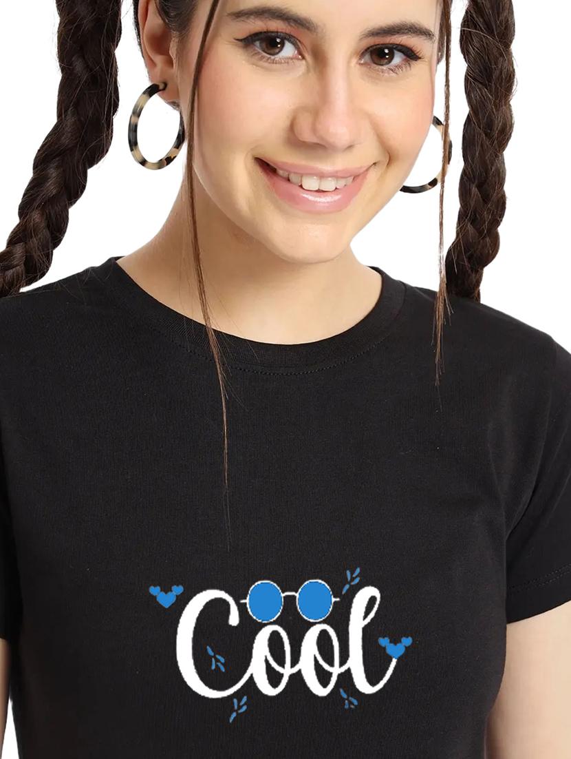 black cotton regular tshirt - 19985155 - Standard Image - 3