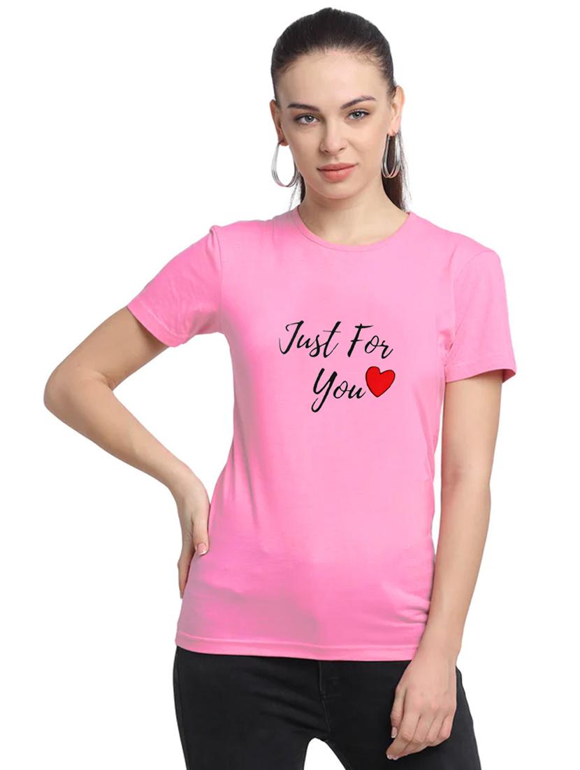 pink cotton regular tshirt - 19985159 - Zoom Image - 0