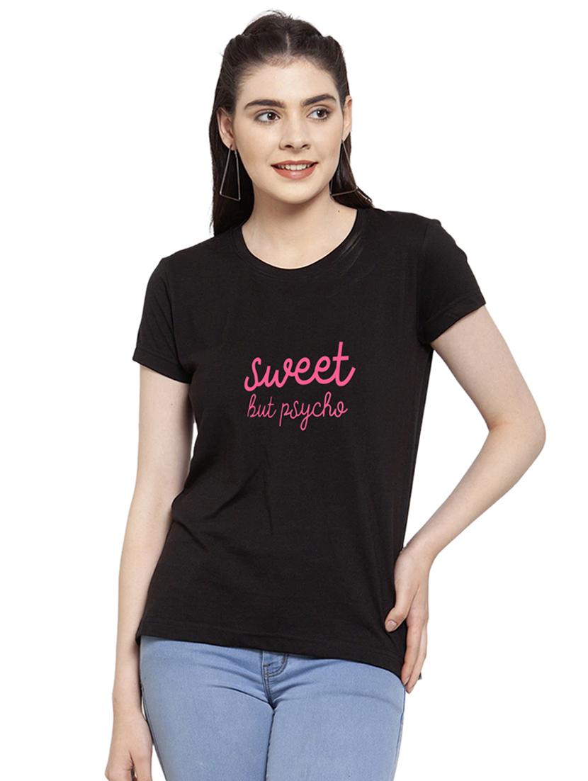 black cotton regular tshirt - 19985160 - Zoom Image - 0