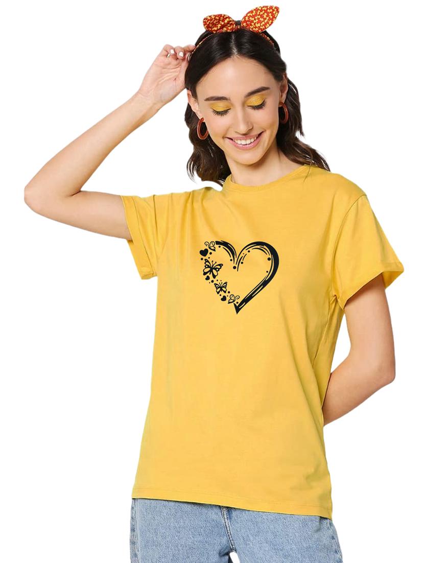 yellow cotton regular tshirt - 19985199 - Zoom Image - 0