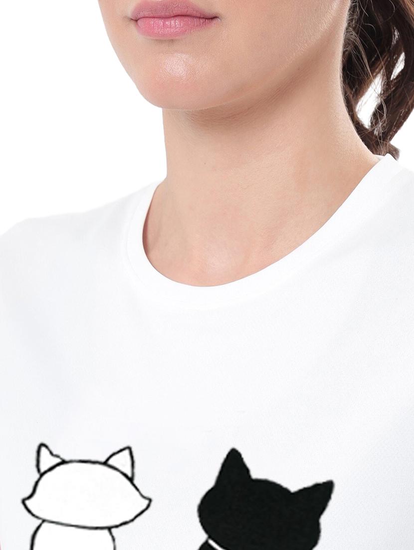 white cotton regular tshirt - 19985200 - Standard Image - 3