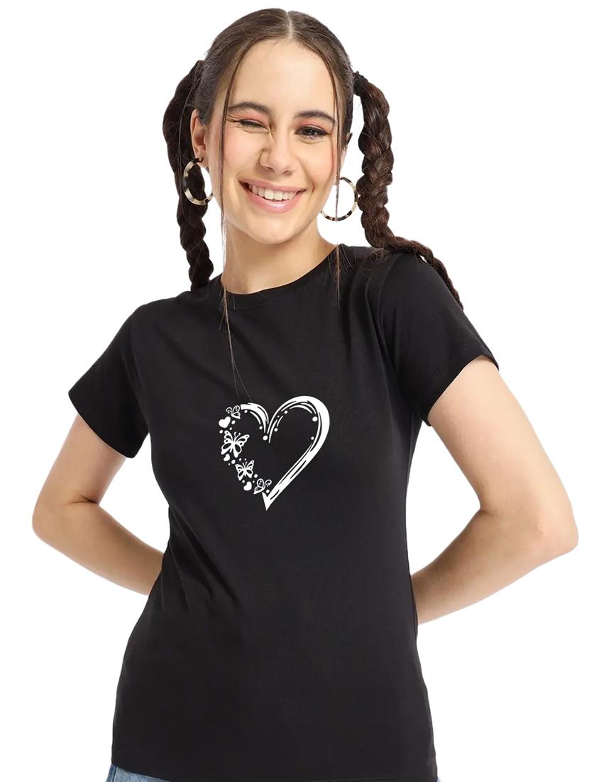 black cotton regular tshirt - 19985202 - Zoom Image - 0