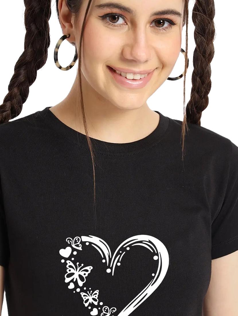 black cotton regular tshirt - 19985202 - Standard Image - 3