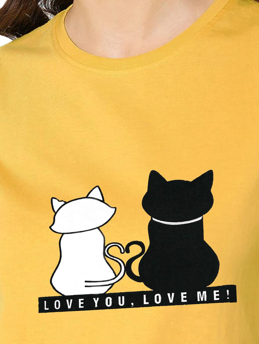yellow cotton regular tshirt - 19985205 - Standard Image - 3