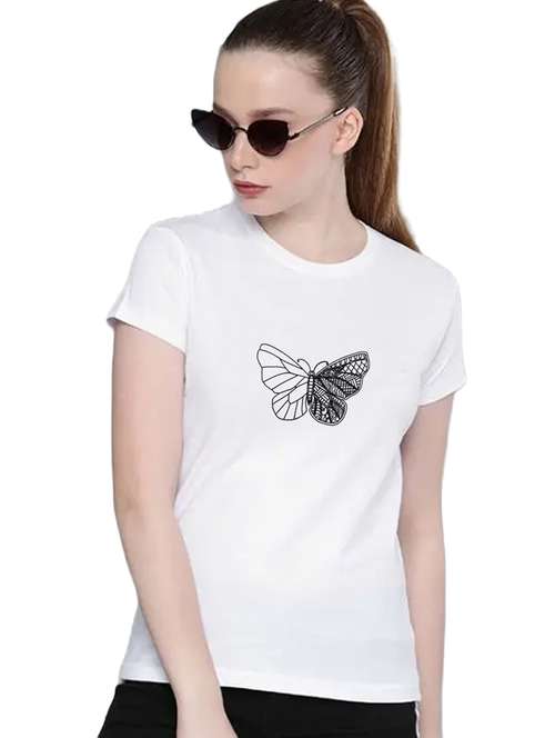white cotton regular tshirt - 19985213 - Standard Image - 0