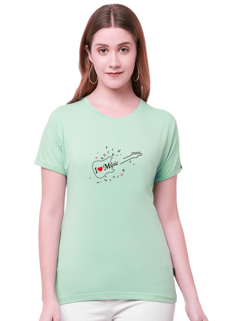 green cotton regular tshirt - 19985214 - Zoom Image - 0