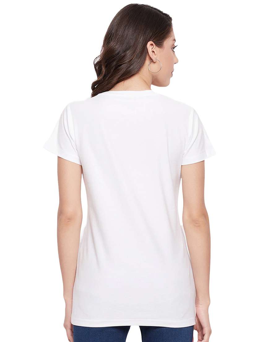 white cotton regular tshirt - 19985241 - Standard Image - 3