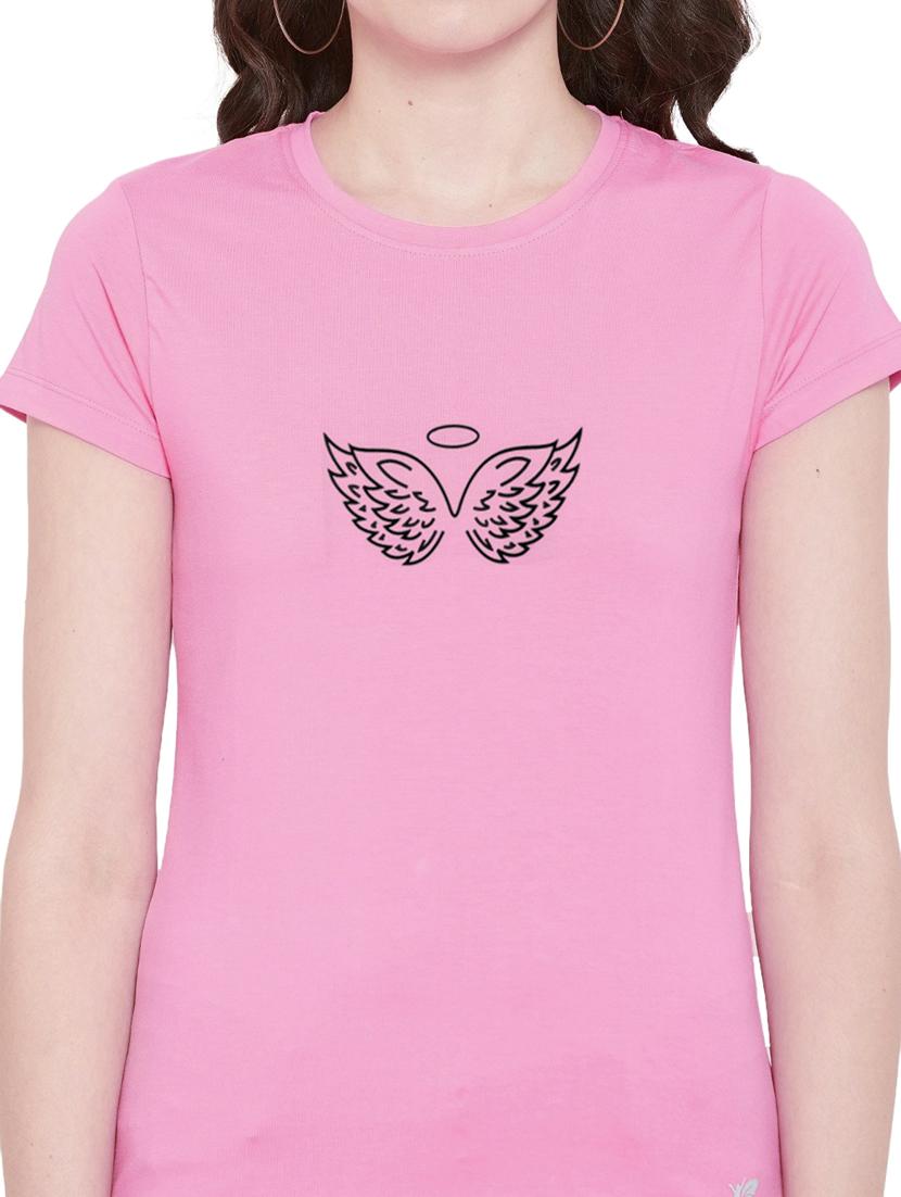pink cotton regular tshirt - 19985248 - Standard Image - 3