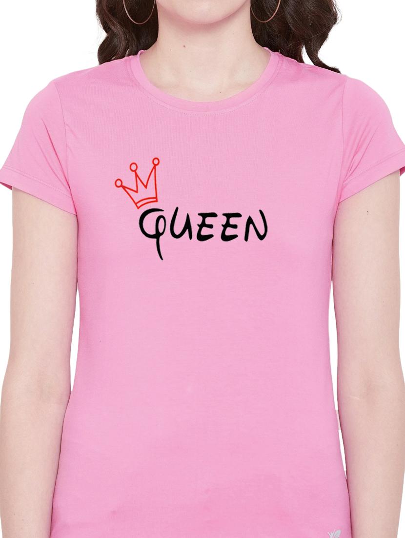 pink cotton regular tshirt - 19985250 - Standard Image - 3