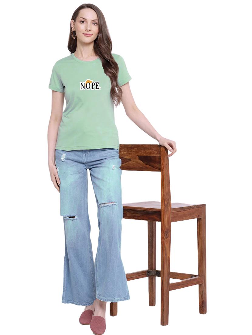 green cotton regular tshirt - 19985254 - Standard Image - 3