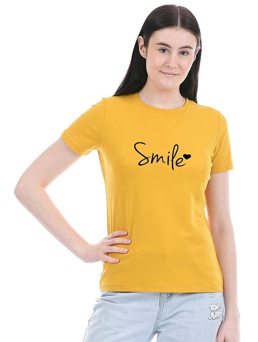 yellow cotton regular tshirt - 19985258 -  Zoom Image - 0