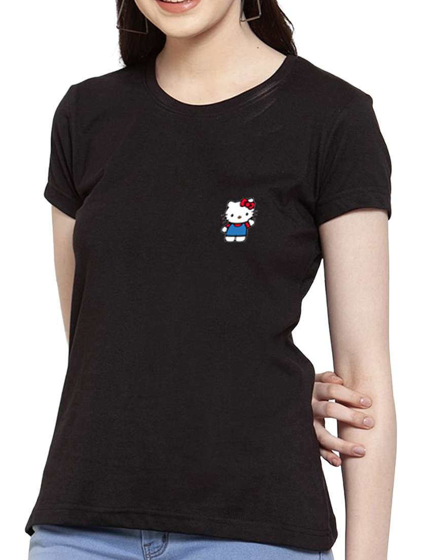 black cotton regular tshirt - 19985265 -  Standard Image - 3