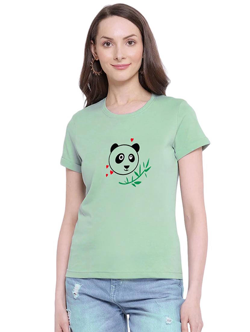 green cotton regular tshirt - 19985267 - Zoom Image - 0