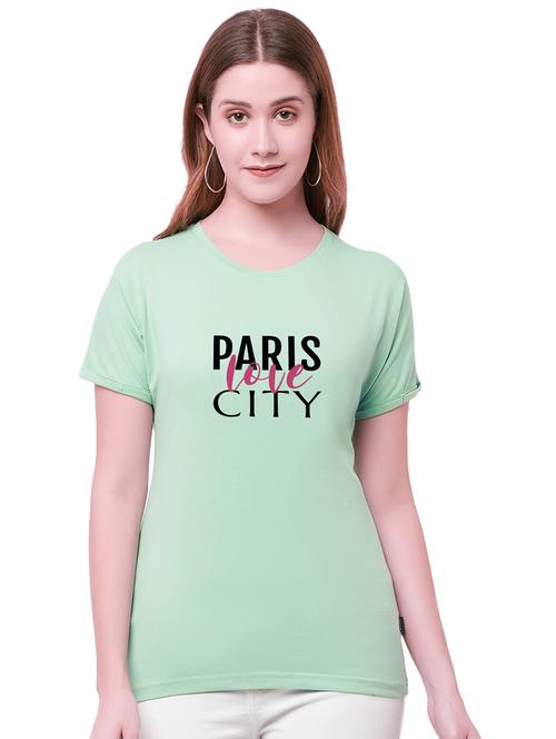 green cotton regular tshirt - 19985268 -  Standard Image - 0