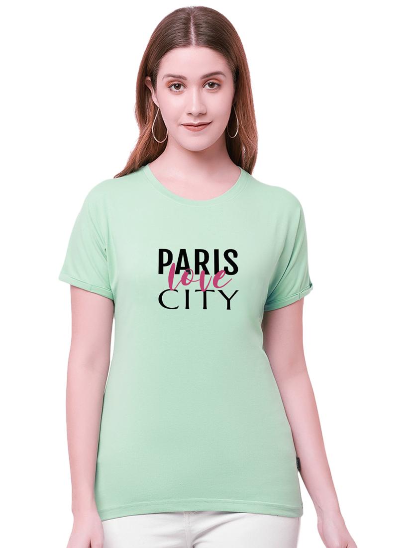 green cotton regular tshirt - 19985268 -  Zoom Image - 0