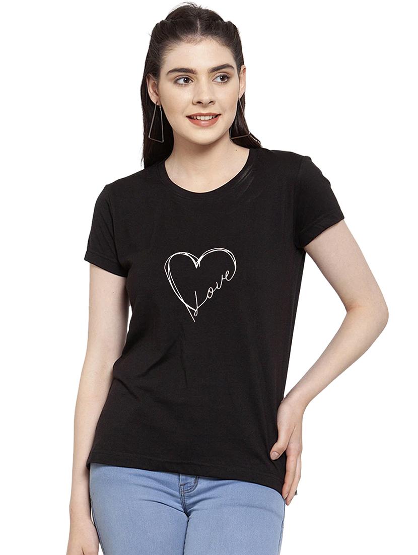 black cotton regular tshirt - 19985317 - Zoom Image - 0