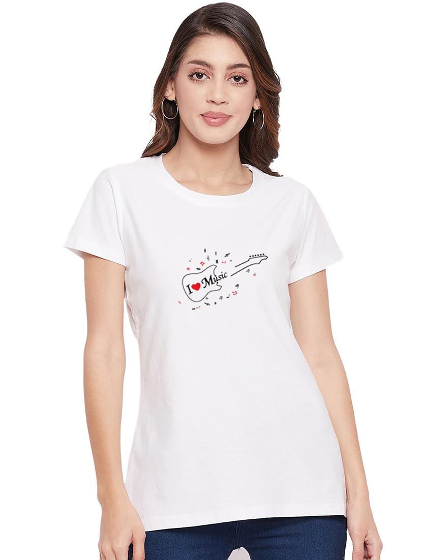 white cotton regular tshirt - 19985329 - Zoom Image - 0