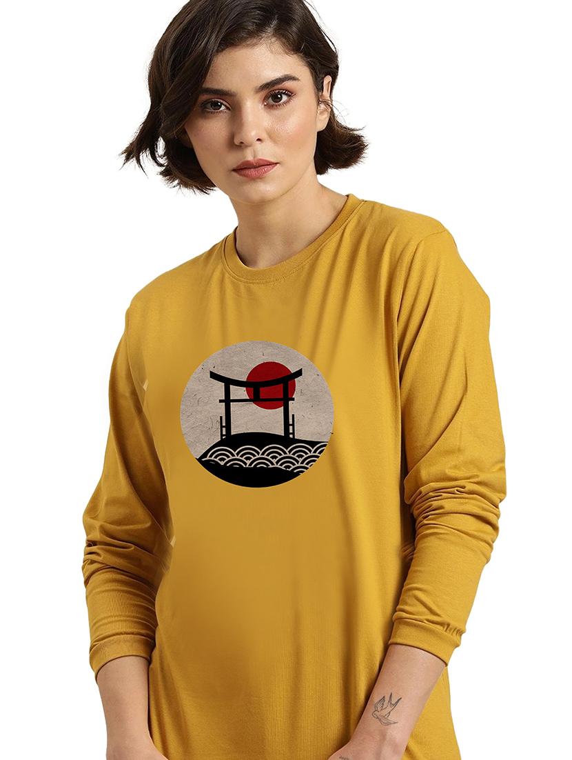 yellow cotton regular tshirt - 19985331 - Zoom Image - 0