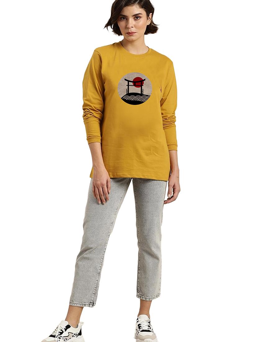 yellow cotton regular tshirt - 19985331 - Standard Image - 3