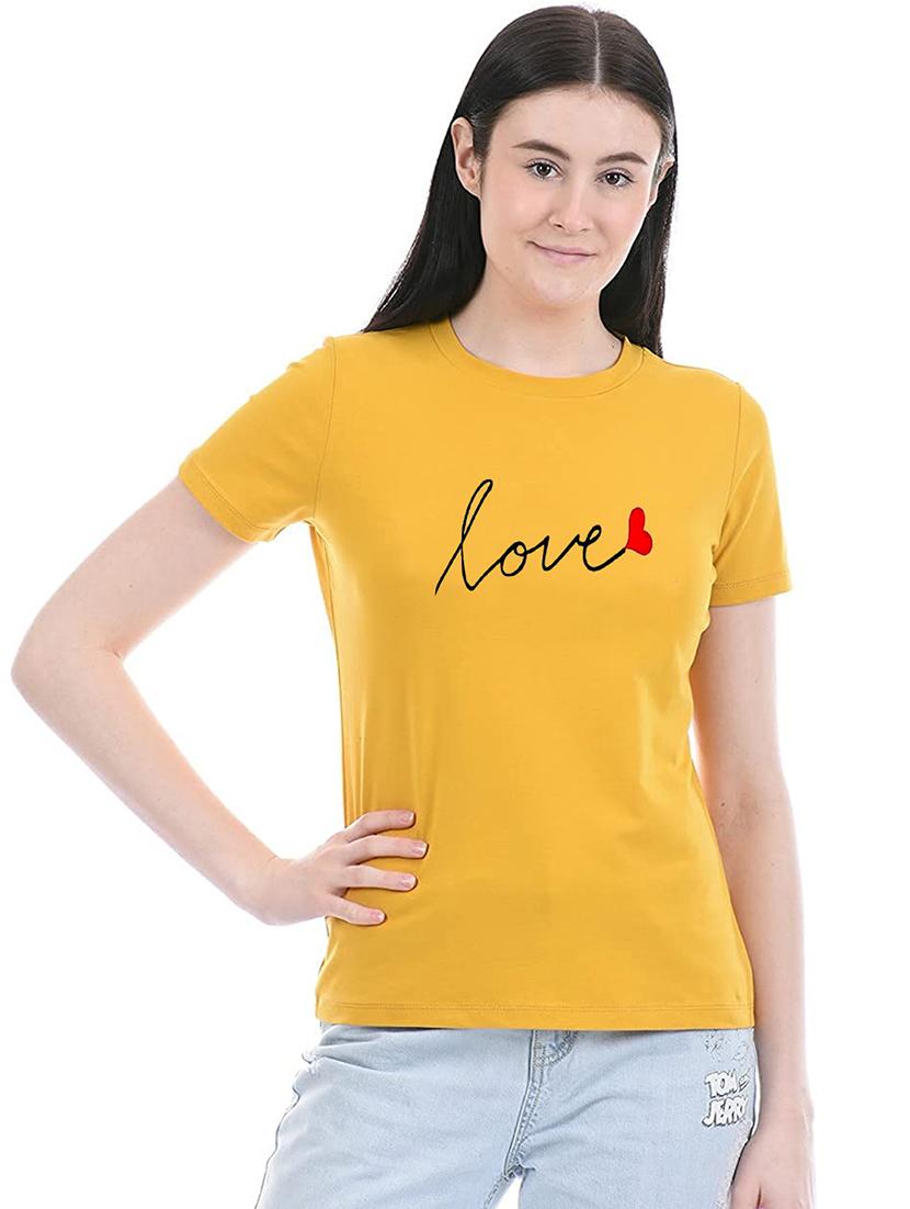 yellow cotton regular tshirt - 19985349 - Zoom Image - 0