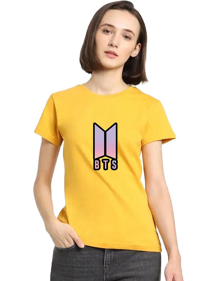 yellow cotton regular tshirt - 19985356 - Zoom Image - 0