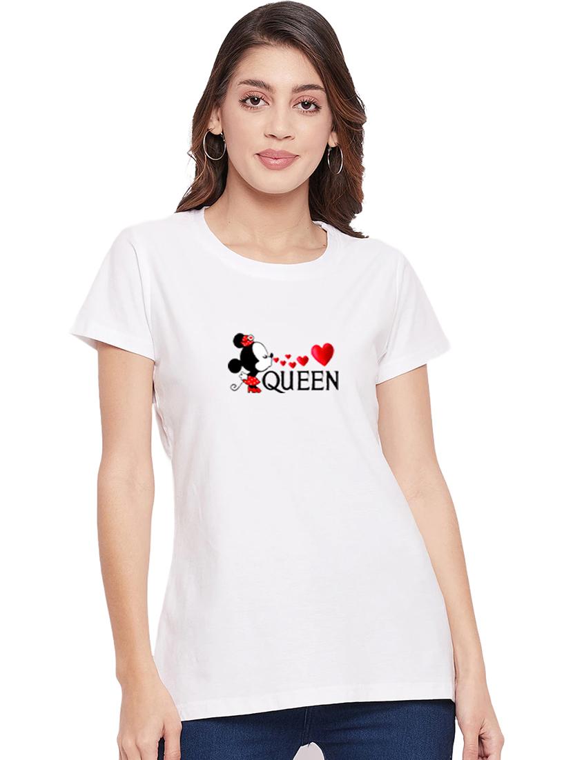 white cotton regular tshirt - 19985369 - Zoom Image - 0