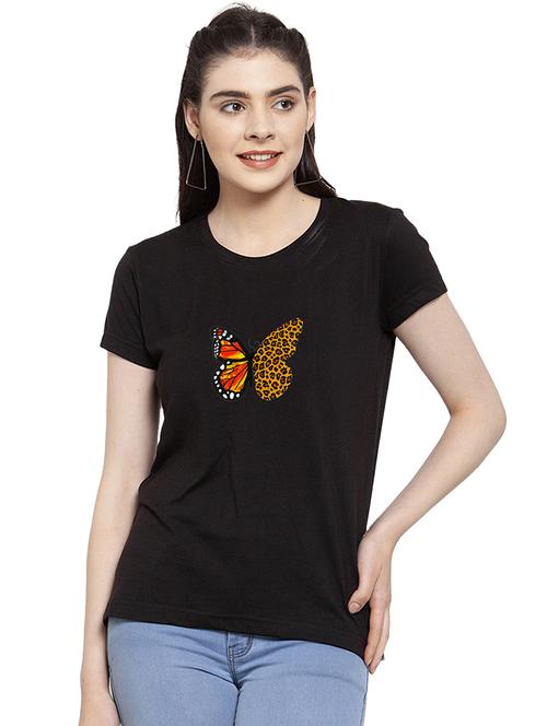 black cotton regular tshirt - 19985399 -  Standard Image - 0