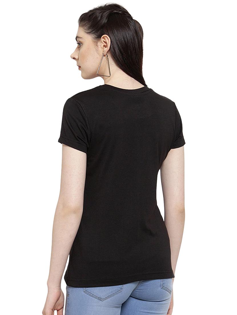 black cotton regular tshirt - 19985399 - Standard Image - 3
