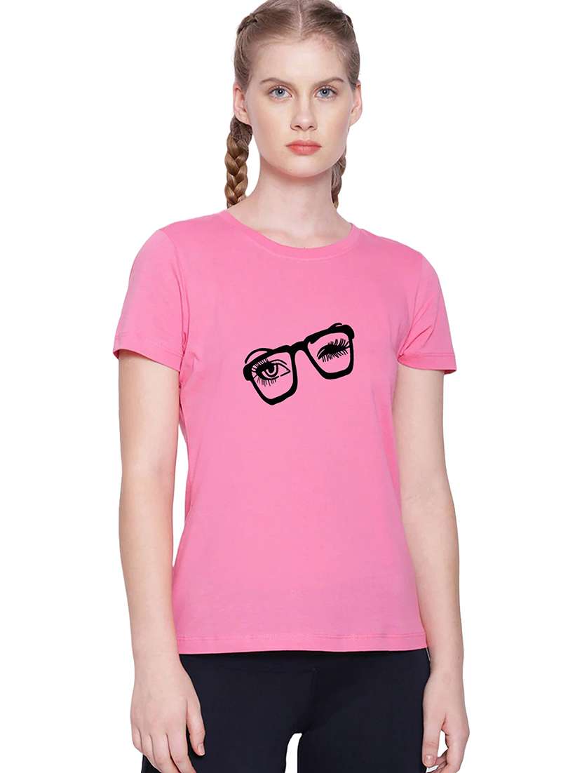 pink cotton regular tshirt - 19985412 - Zoom Image - 0