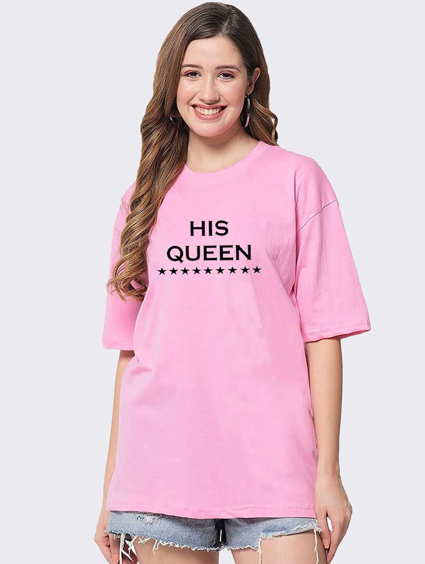 pink cotton regular tshirt - 19985414 - Zoom Image - 0