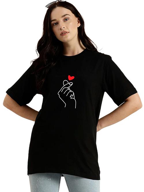 black cotton regular tshirt - 19985426 - Standard Image - 0