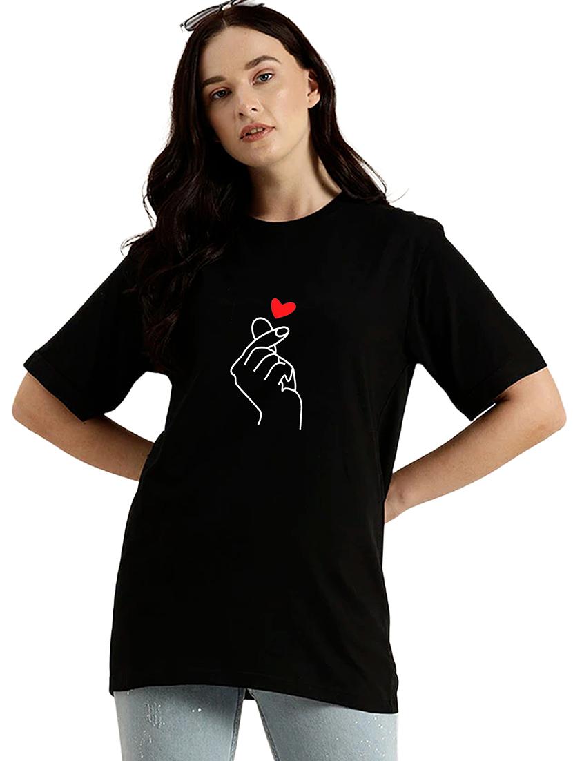 black cotton regular tshirt - 19985426 - Zoom Image - 0