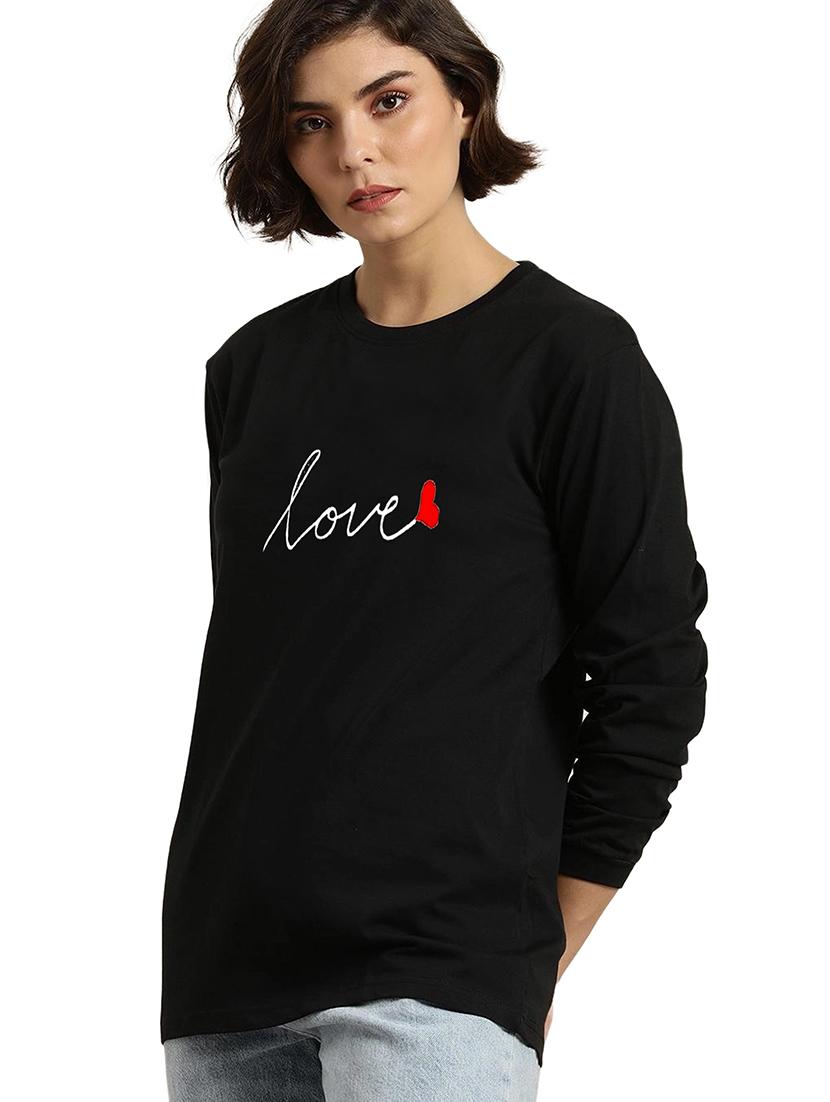 black cotton regular tshirt - 19985428 -  Zoom Image - 0