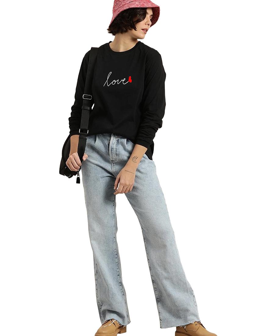 black cotton regular tshirt - 19985428 - Standard Image - 3