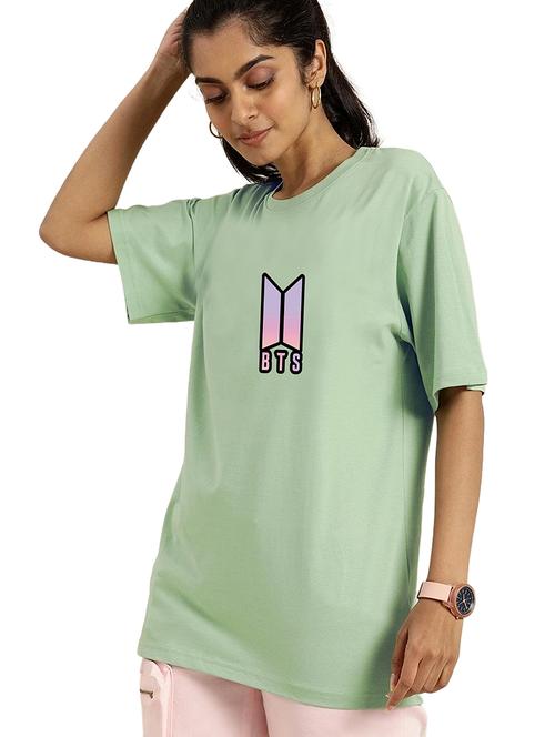 green cotton regular tshirt - 19985444 - Standard Image - 0