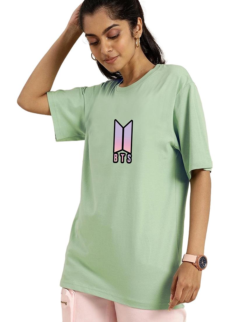 green cotton regular tshirt - 19985444 - Zoom Image - 0